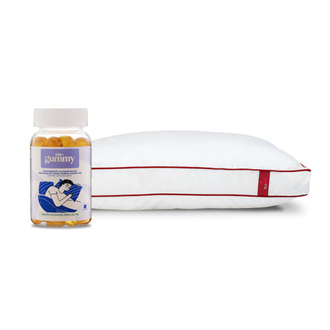 Kit de Sono Perfeito - Travesseiro Ajustável e Gummy - Auxílio para o Sono