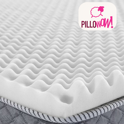 Colchão Casca De Ovo Anti-escaras Casal D33 Cor Branca